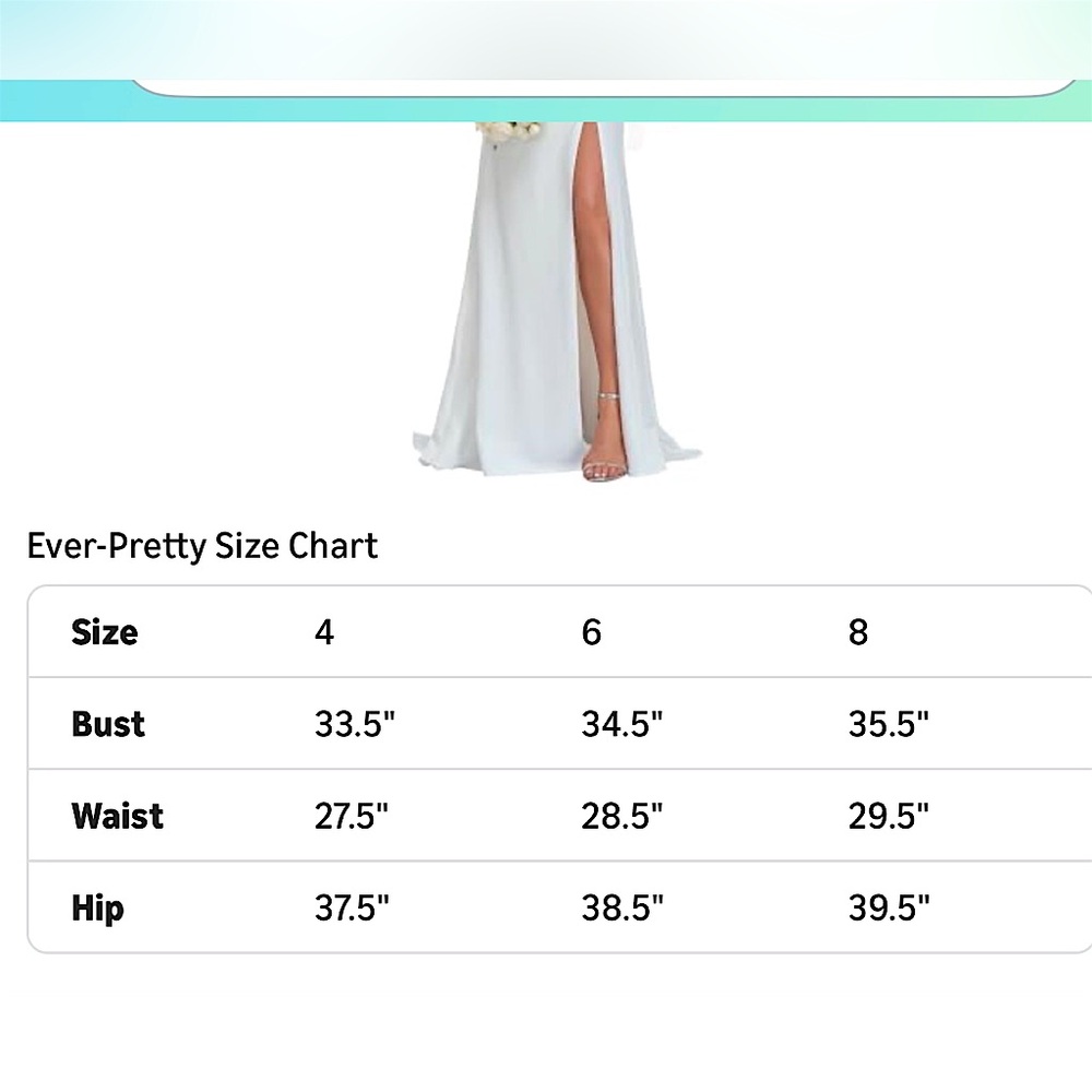 Classic V-Neck Mermaid Bodycon Slit White Wedding Dresses - Picture 8 of 8